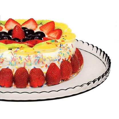 Plato Torta Vidrio