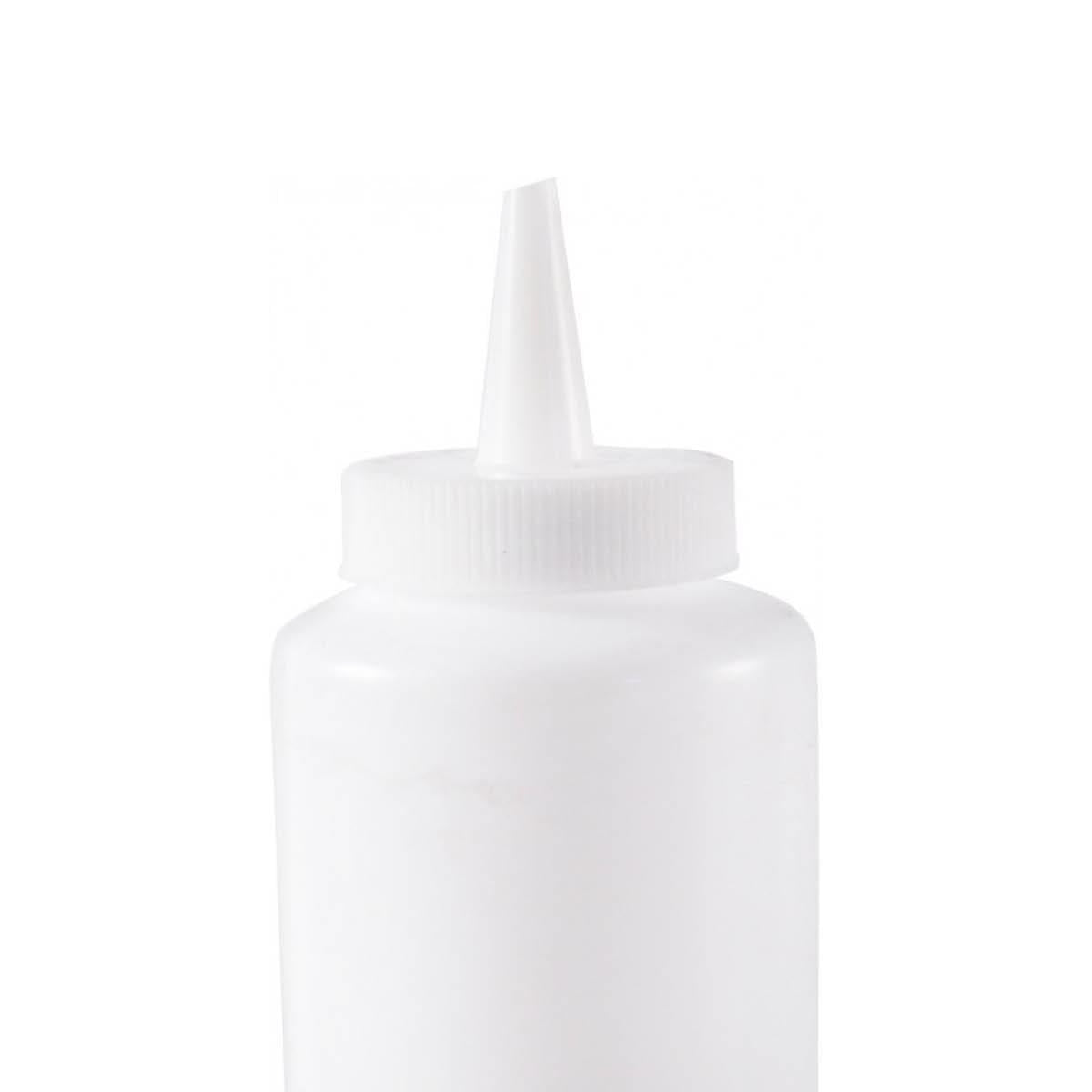 Botella Dispensadora Salsa Graduada Blanca 350 Ml