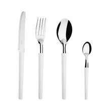 Set 24 Cubiertos Blanco Con Rallador