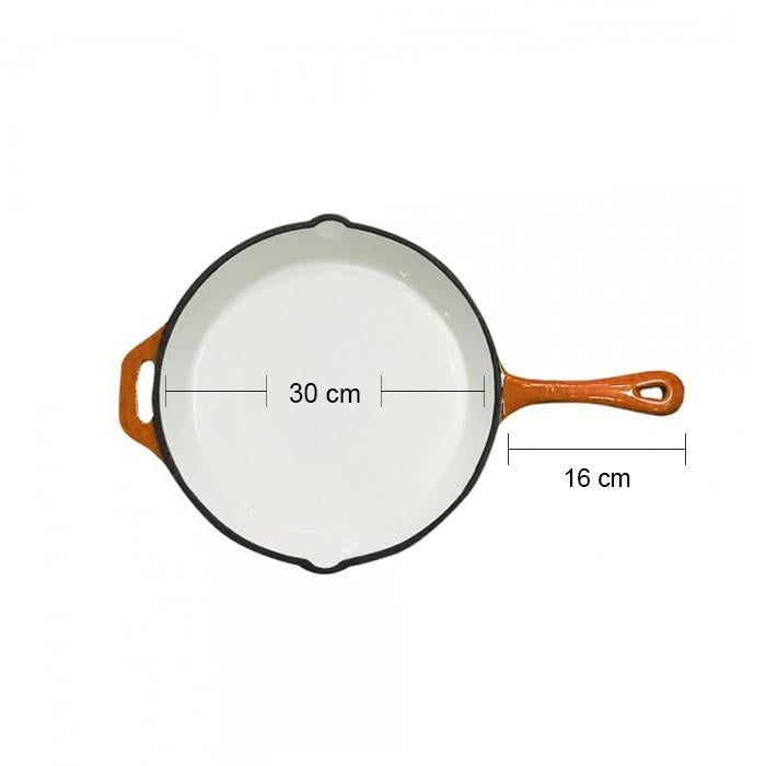 Sartén Hierro Naranjo 30 Cm
