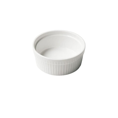 Set De 6 Pocillo Porcelana Acanalado 10 Cm