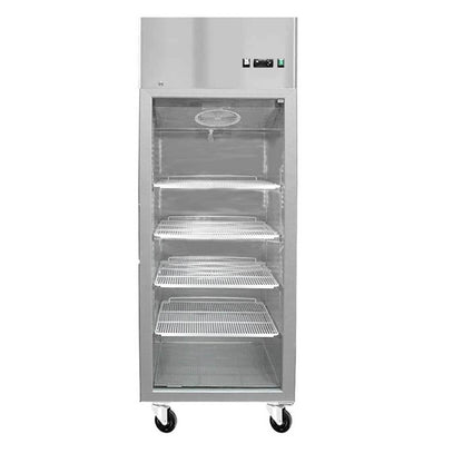 Congelador Acero Inoxidable Puerta Vidrio Single 700 Litros Norkalt