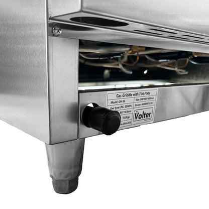 Plancha a Gas Cromo Modelo GH-36 Volter