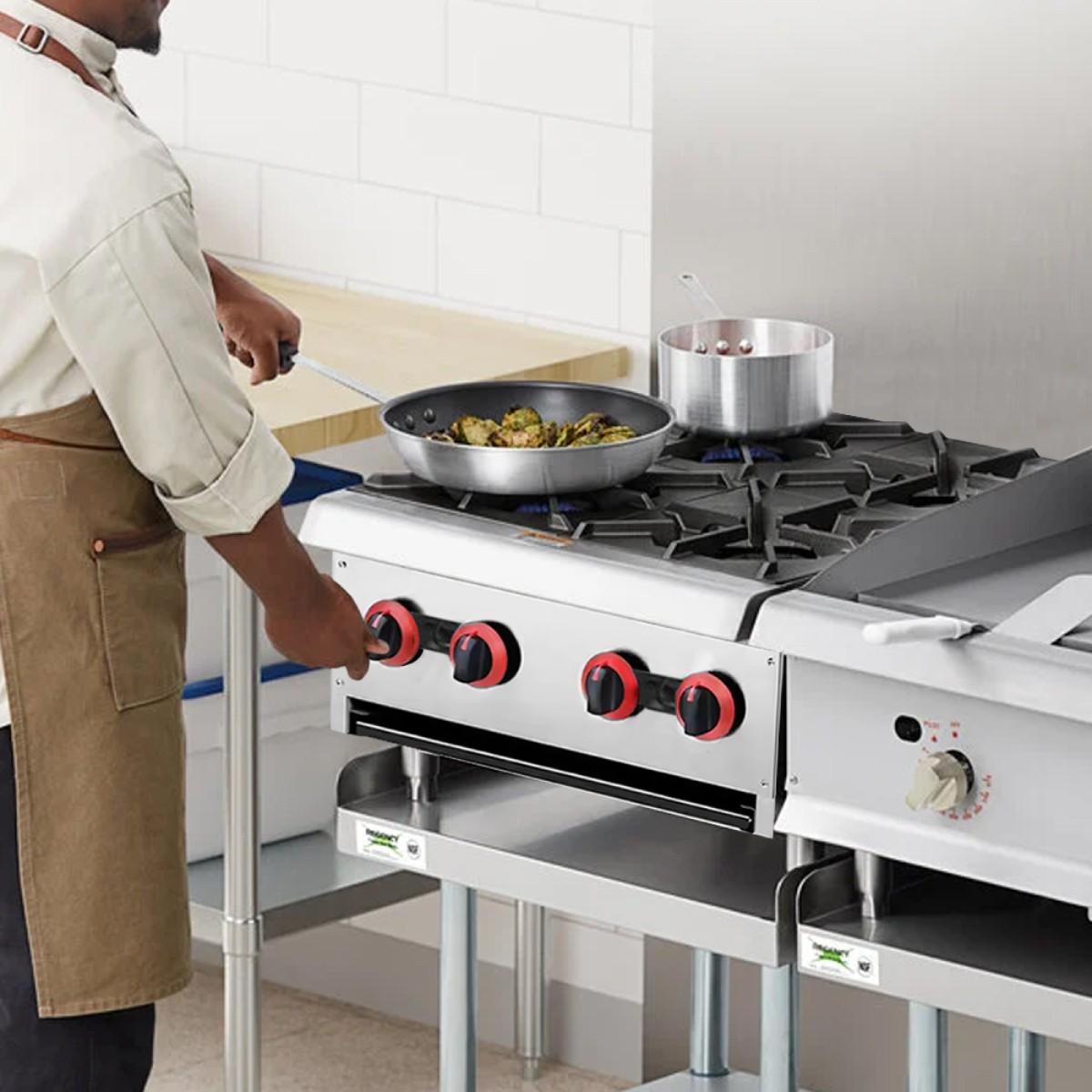 Anafe Industrial a Gas 4 Quemadores Modelo GH-4S Volter