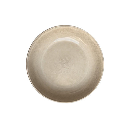 Set 6 Bowl Redondo Ceramica 21.8X5 Cm Beige Linea Oslo