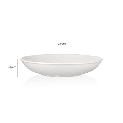 Plato Hondo Melamina Blanca 23 Cm Línea Tilda