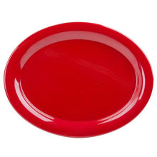 Plato Ovalado Rojo 28 Cm
