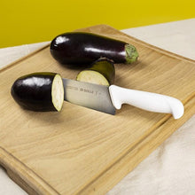 Cuchillo Medio Golpe 25 Cm Mango Blanco Línea Durafio