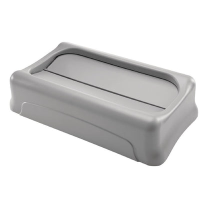 Tapa Oscilante Para Basurero Slim Jim Gris
