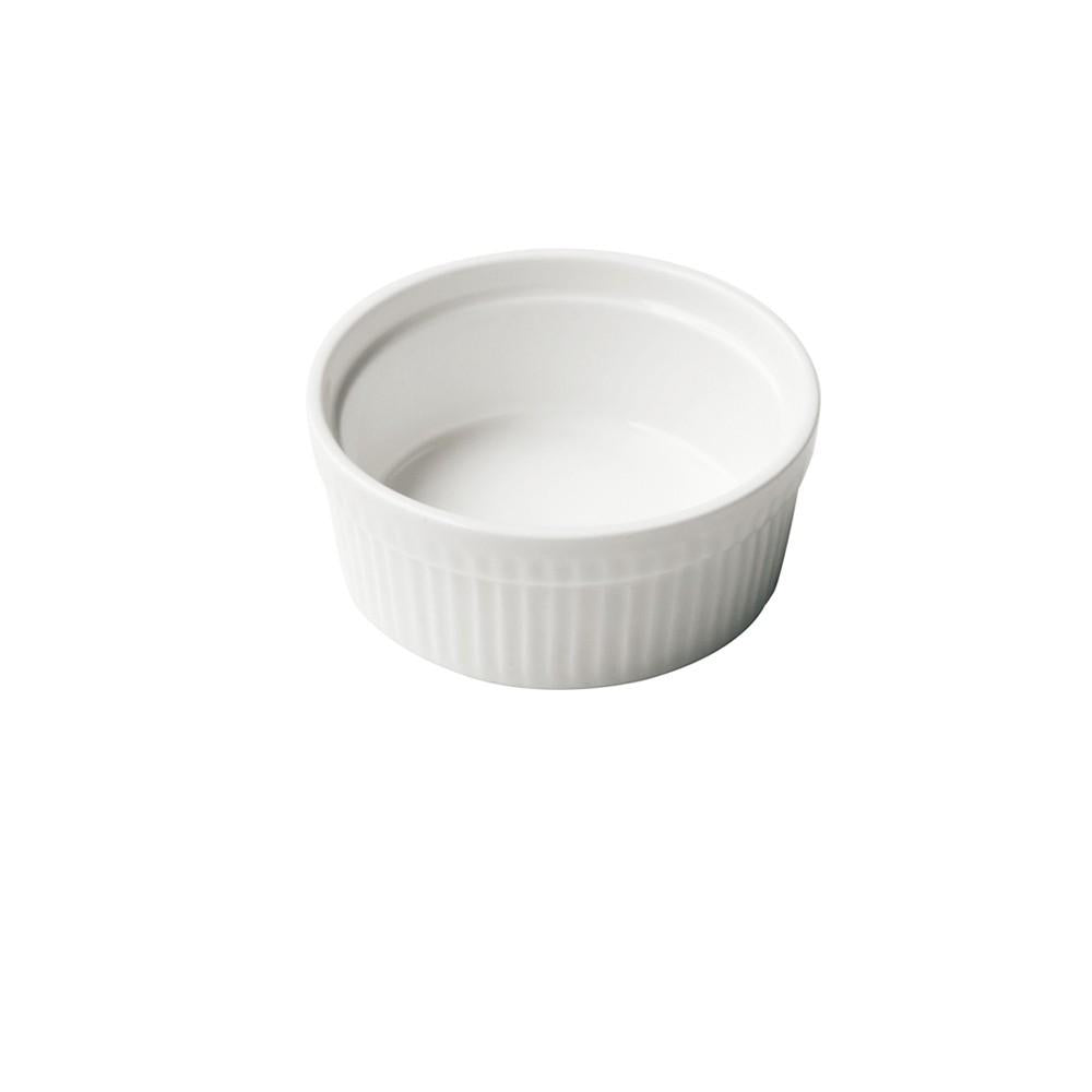 Set De 6 Pocillo Porcelana Acanalado 6.5 Cm