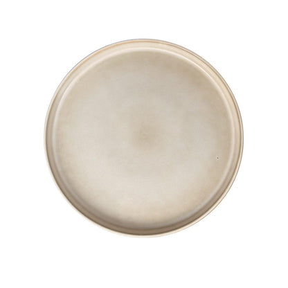 Set 6 Platos Redondo Ceramica 26.5 Cm Beige Linea Oslo