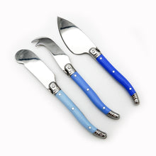 Set De 3 Cuchillos Queso Montp. Azul
