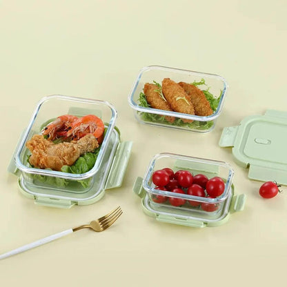 Set Tupper Hermético Rectangular 3 piezas 390/520/800ml