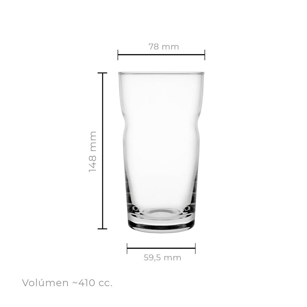 Set De 4 Vaso Cerveza Blonde 410 Cc. Imahe