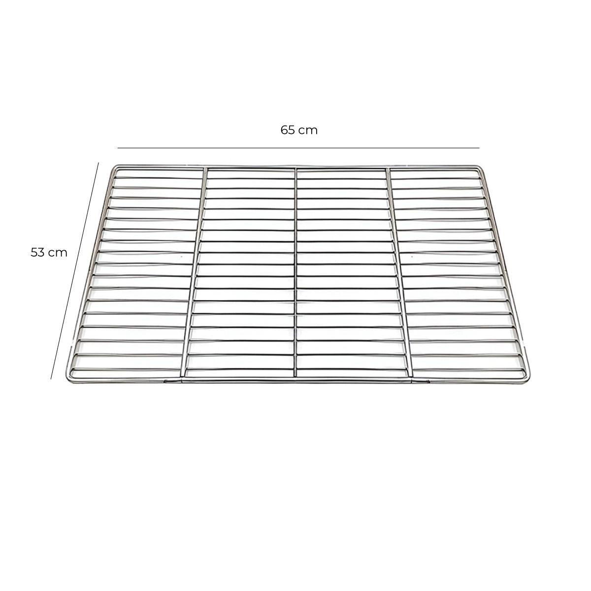 Rejilla de Acero Inoxidable GN 2/1 65x53 cm Reforzada