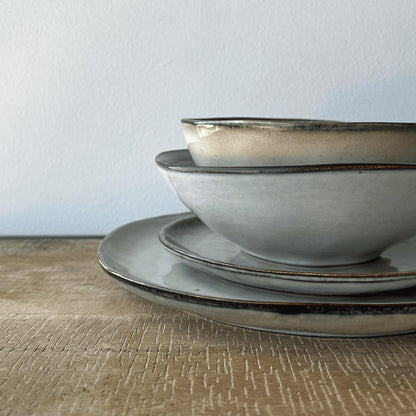 Set De 6 Plato Redondo Cerámica 21Cm Línea Terra