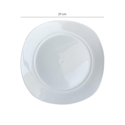 Set 6 Plato Porcelana Degustacion 27 Cms Línea Padua