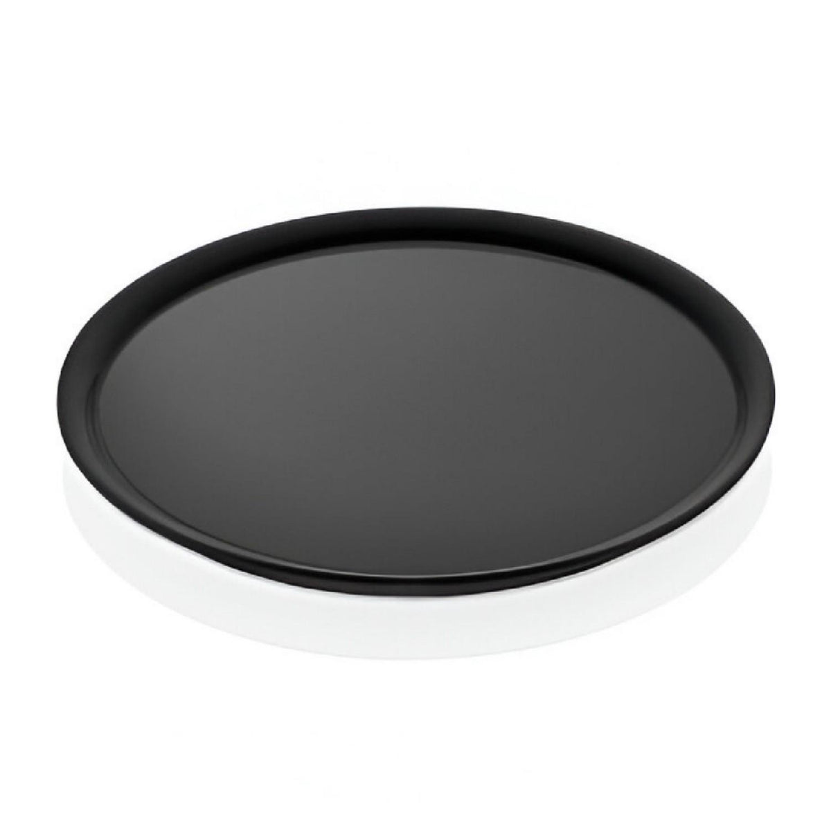Plato Redondo Pizza - Torta Melamina Negra 31 Cm
