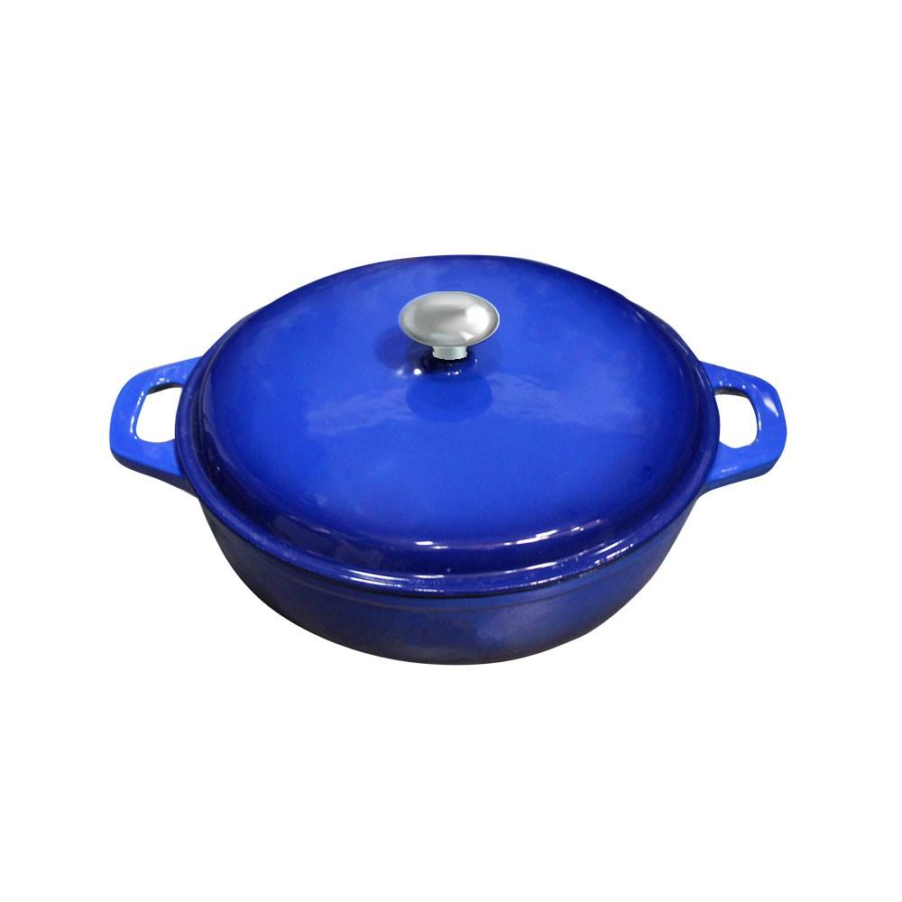 Olla Hierro Fundido Azul 30x9 Cm