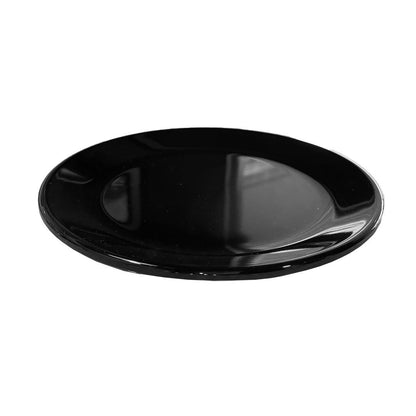 Plato Melamina Redondo Sin Borde Negra 23 Cm Línea Clásica