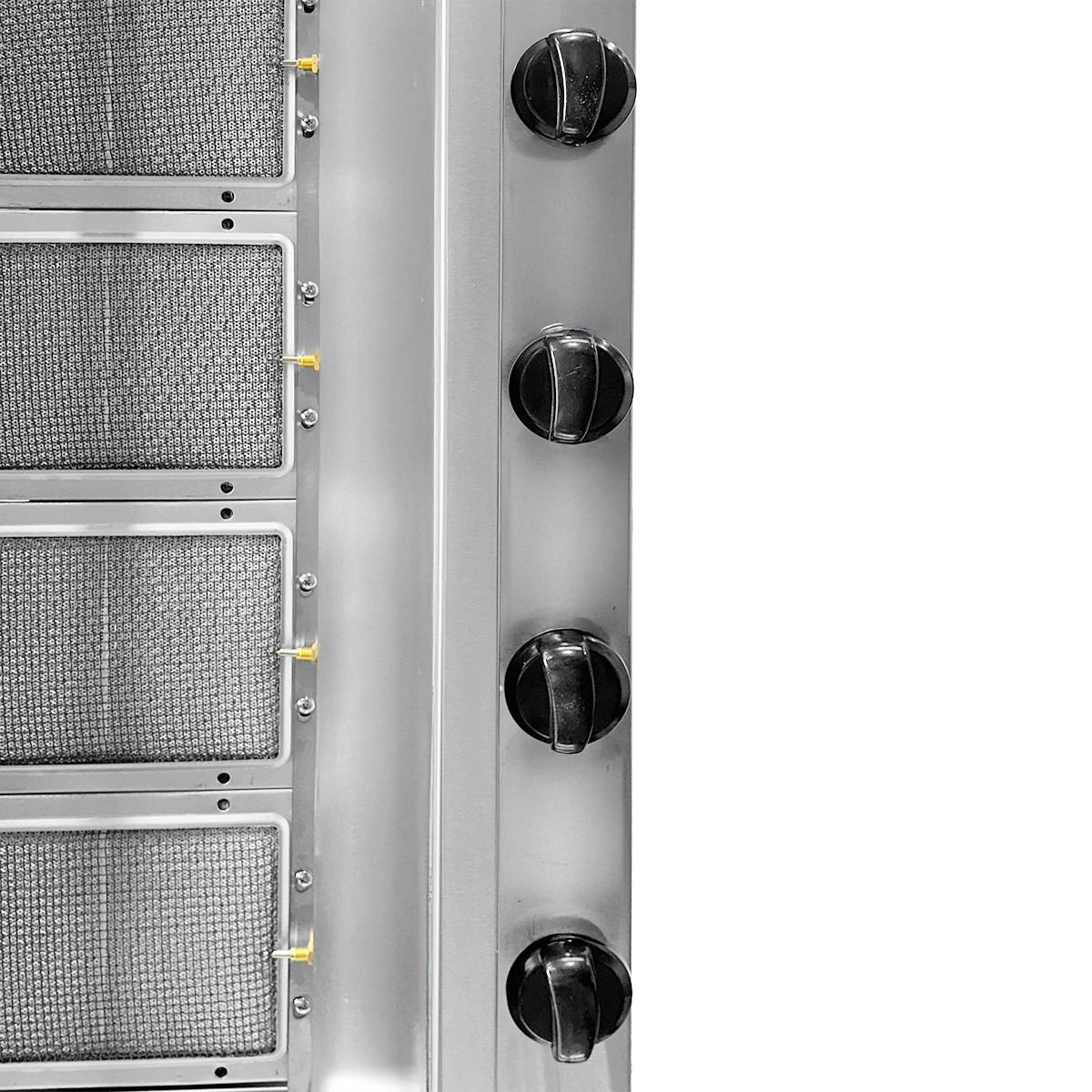 Shawarma Kebab A Gas Xl 25/30 4 Quemadores Kgs Volter