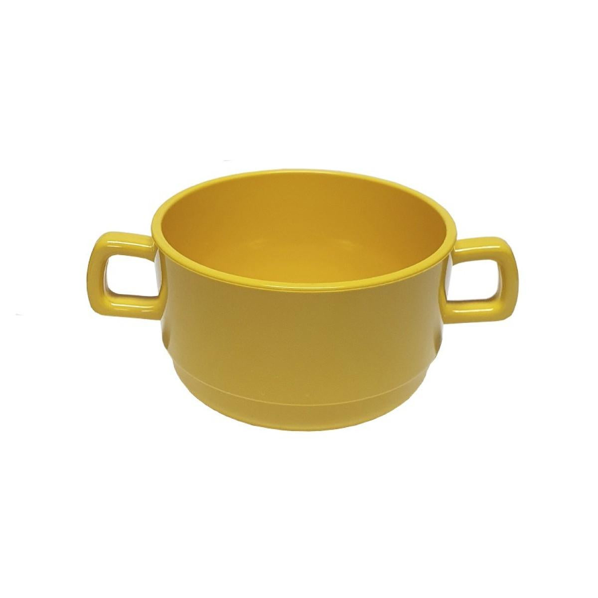 Set de 4 Tazón Consomé Policarbonato Amarillo 300 Ml