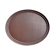 Bandeja Garzón Ovalada Antideslizante 68Cm Café
