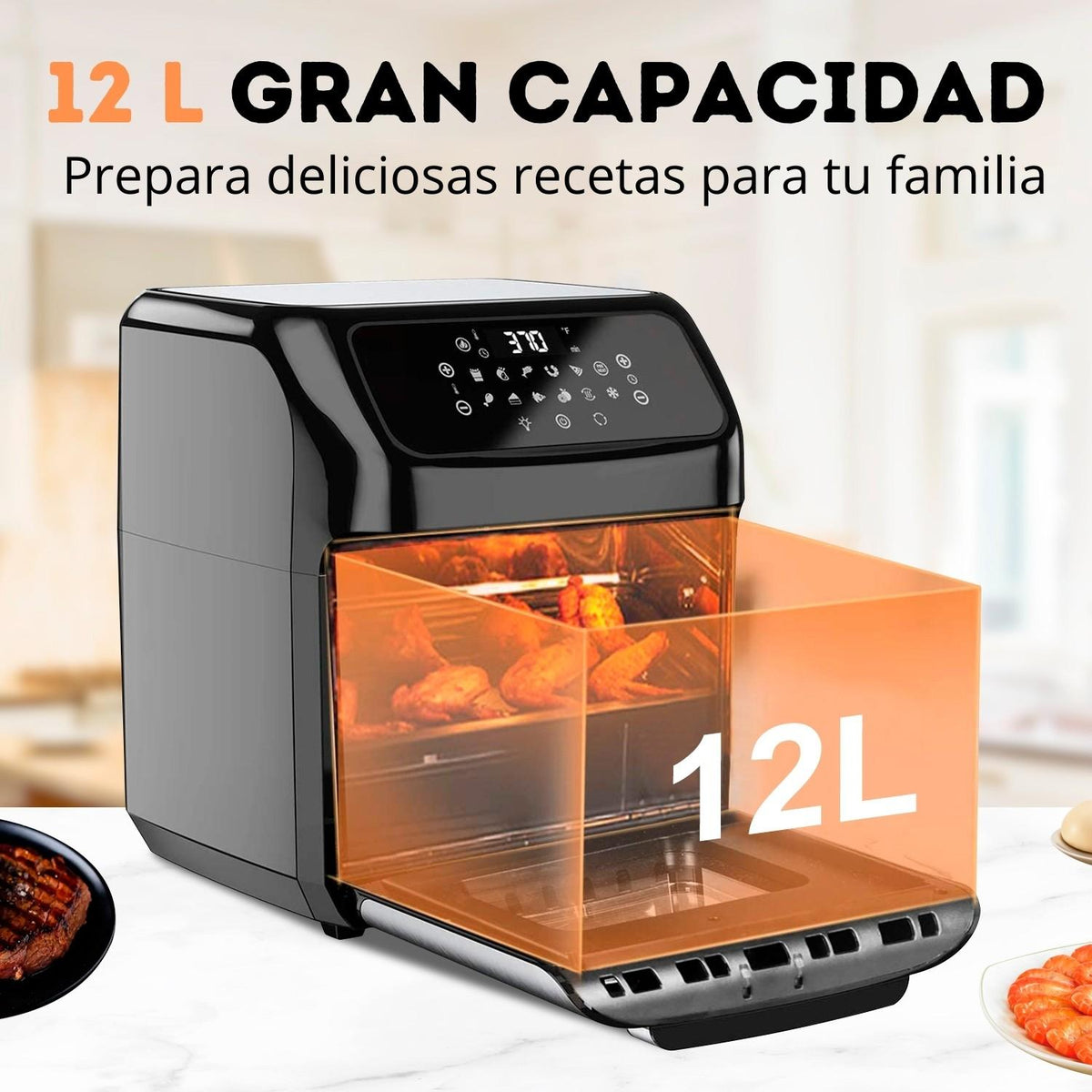 Freidora De Aire 12Lts