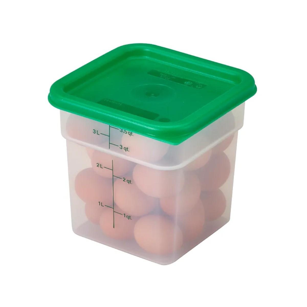 Tapa Verde Recipientes Policarbonato Graduados 2 Y 4 Litros MOD- SFC2