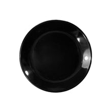 Plato Melamina Redondo Negra 20 Cm Línea Clásica