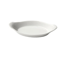 Set De 2 Plato Oval Con Orejas Porcelana 17 Cm.
