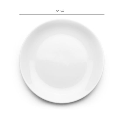 Set de 6 Platos Porcelana Principal 30 Cm Coupe Línea Padua