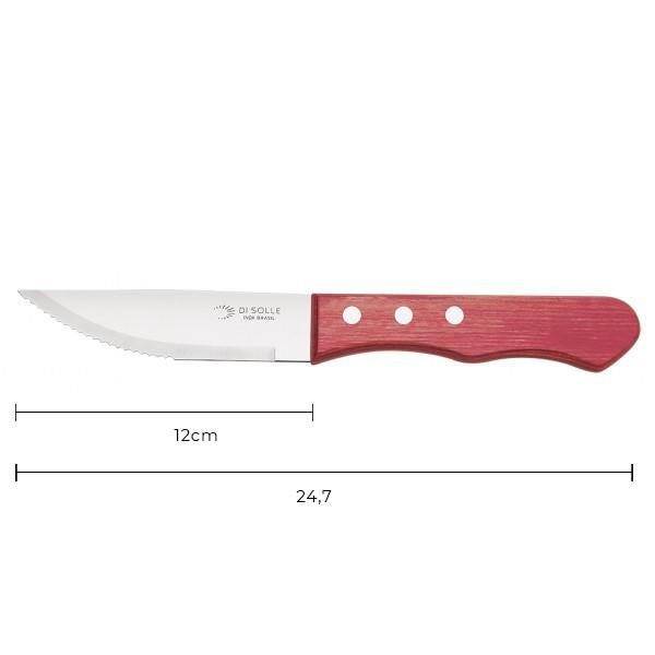 Pack 4 Cuchillo Carnes Jumbo Hoja 12 Cm Línea Sollewood