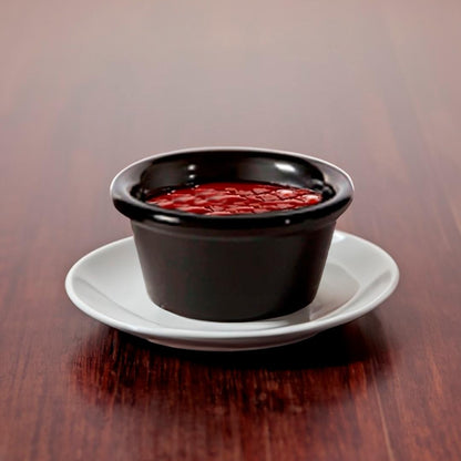 Set De 6 RAMEKIN MELAMINA NEGRO 90 ml