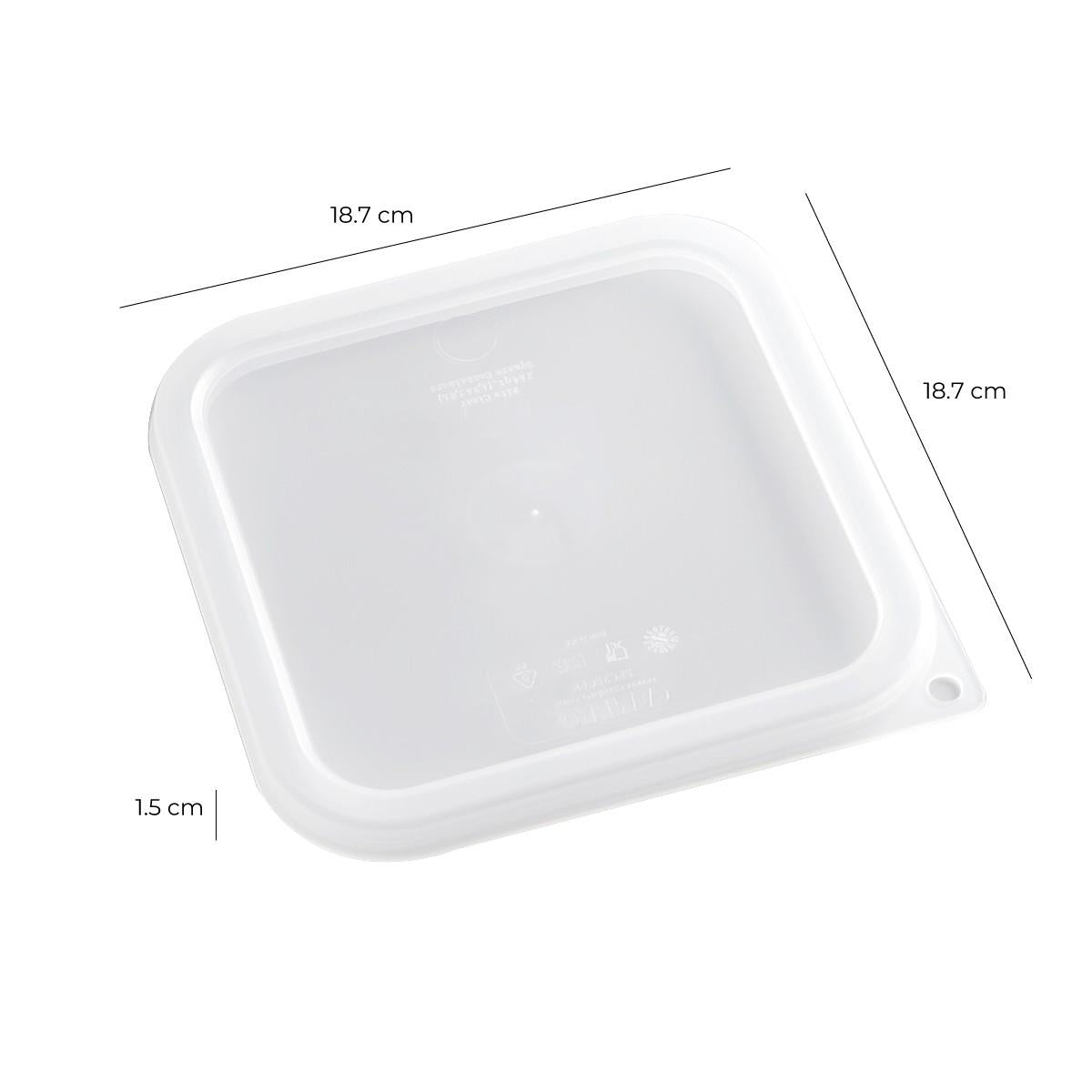 Tapa Transparente Recipiente Policarbonato 1.9 Y 3.8 Litros