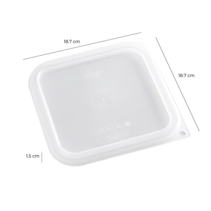 Tapa Transparente Recipiente Policarbonato 1.9 Y 3.8 Litros