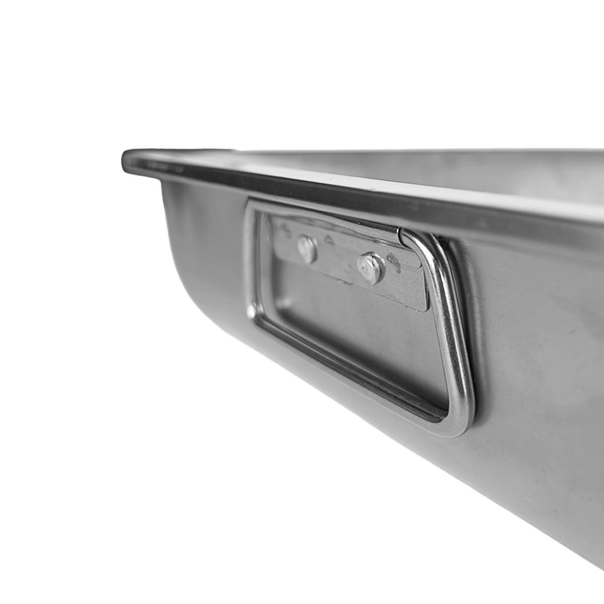 Asadera Con Asa 40 X 30 X 7 Cm Acero Inox.