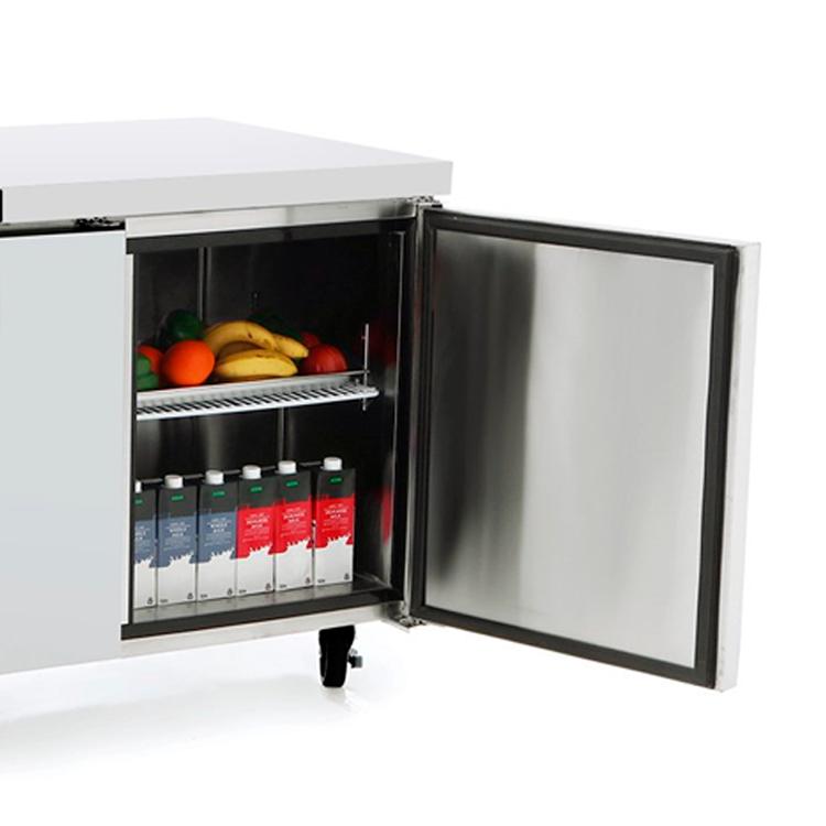 Mesón Refrigerado 2 Puertas LUC-350R 125 Cm Norkalt