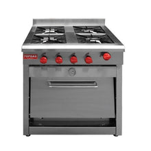 Cocina Gas Natural 4 Platos Topgas C/Horno 65*58 Cm