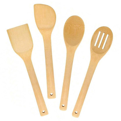 Cuchara Bambú 4Pcs 30 Cm