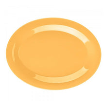 Plato Ovalado Melamina Amarillo 25x18 Cm