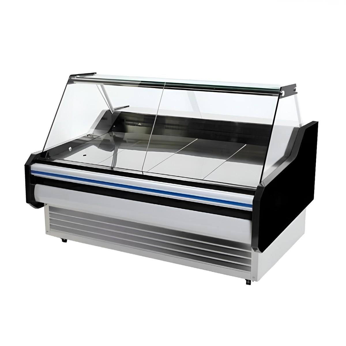 Vitrina Roticera Carnicera Con Apertura Frontal 1.5 Mts Modelo Deli Norkalt