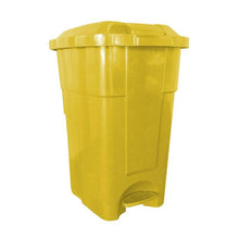 Basurero 50 Lts Amarillo Con Pedal