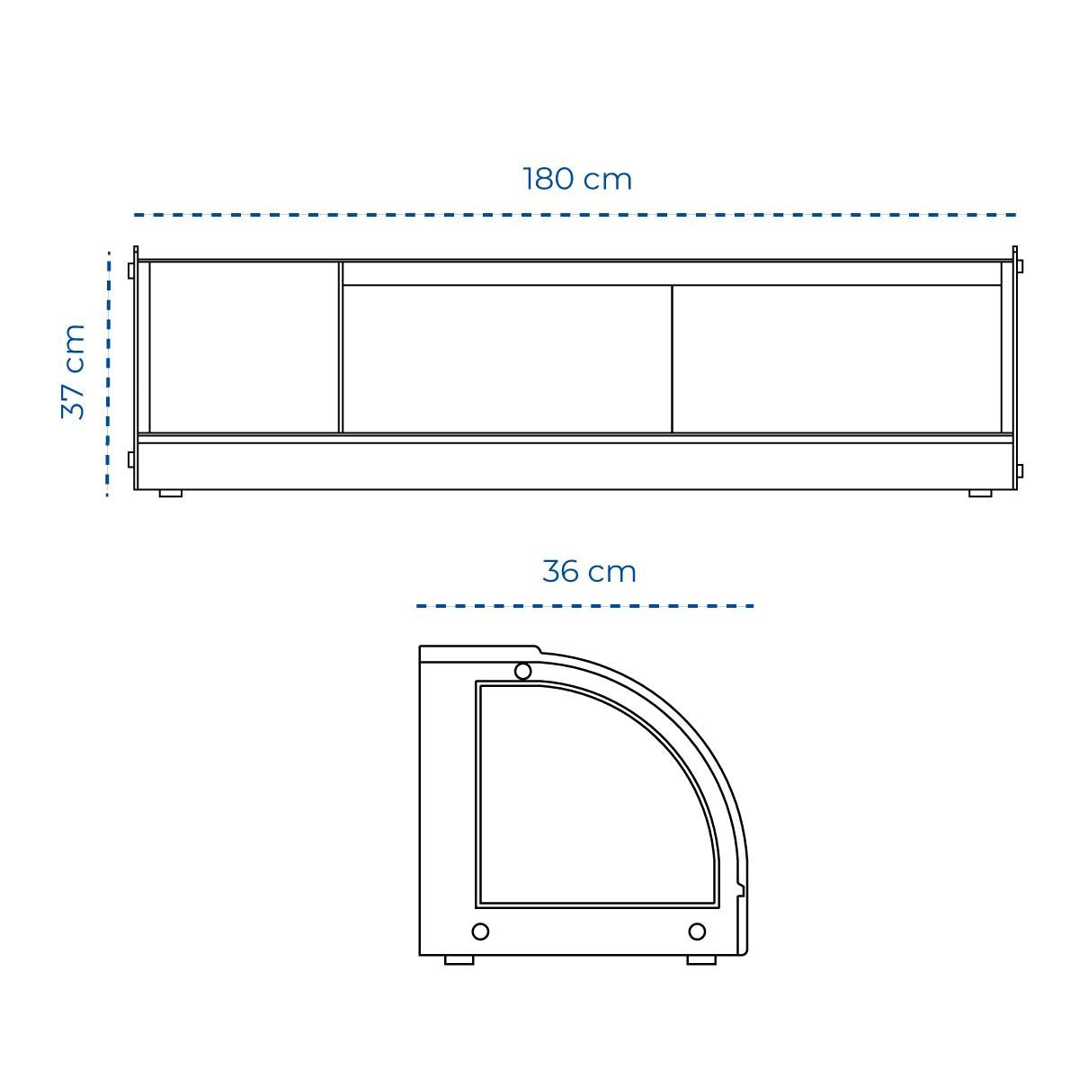 Vitrina Sushi 180 Cm Modelo G180S Norkalt
