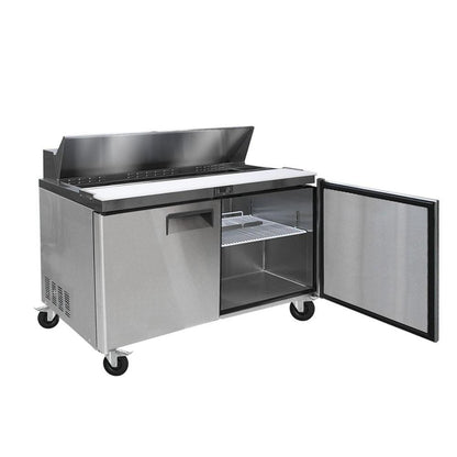 Salsera Refrigerada Acero Inoxidable 2 Puertas 125 Cm Norkalt