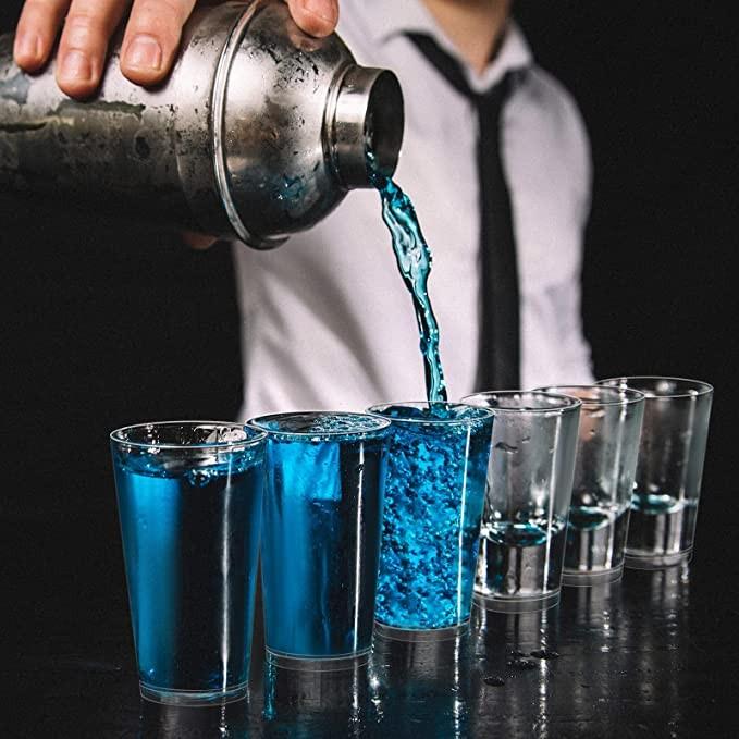 Set De 48 Mini Vaso Tubo Ps Poliestireno Línea Dessert Zeus