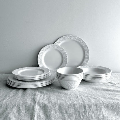Plato Melamina Blanca 26 Cm Línea Kplus