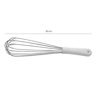 Batidor Manual Mango Blanco 30 Cm Línea Durafio