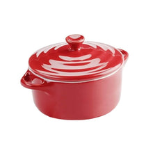 Set De 2 Mini Olla Redonda Ceramica Roja