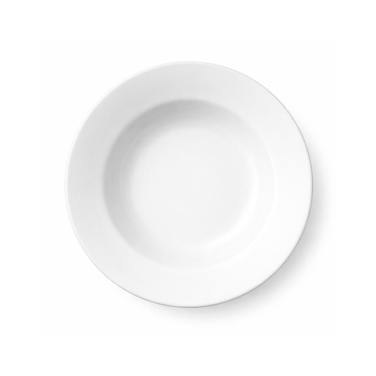 Set de 4 Plato Hondo De Policarbonato Blanco 19 Cm